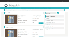 Desktop Screenshot of objectivequiz.com
