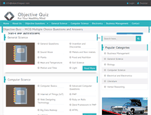 Tablet Screenshot of objectivequiz.com